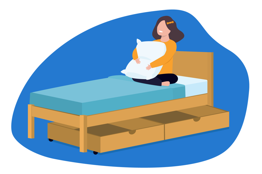 cama infantil com gavetas